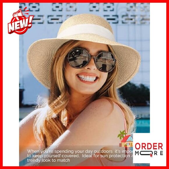 Women\'s Foldable Sun Hat UPF 80+ UV Protection Travel Beach Hat main image 5